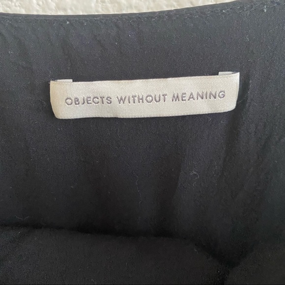 Objects Without Meaning Black Relaxed Fit Spaghetti Strap Slip Dress - Picture 8 of 9